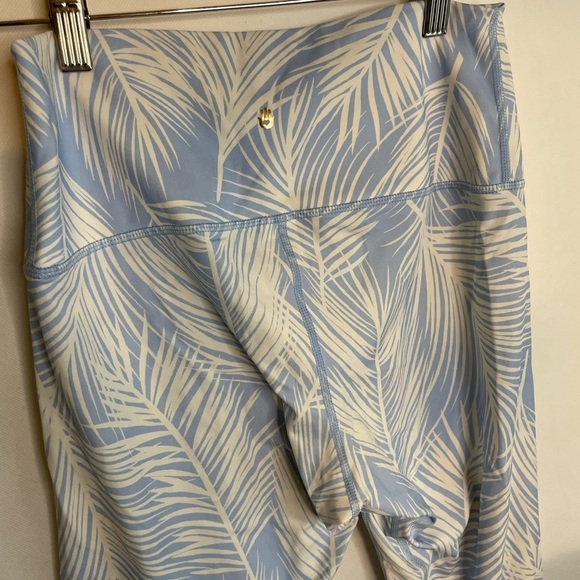 Spiritual Gangster Blue Leaf Print Leggings - Picture 2 of 5